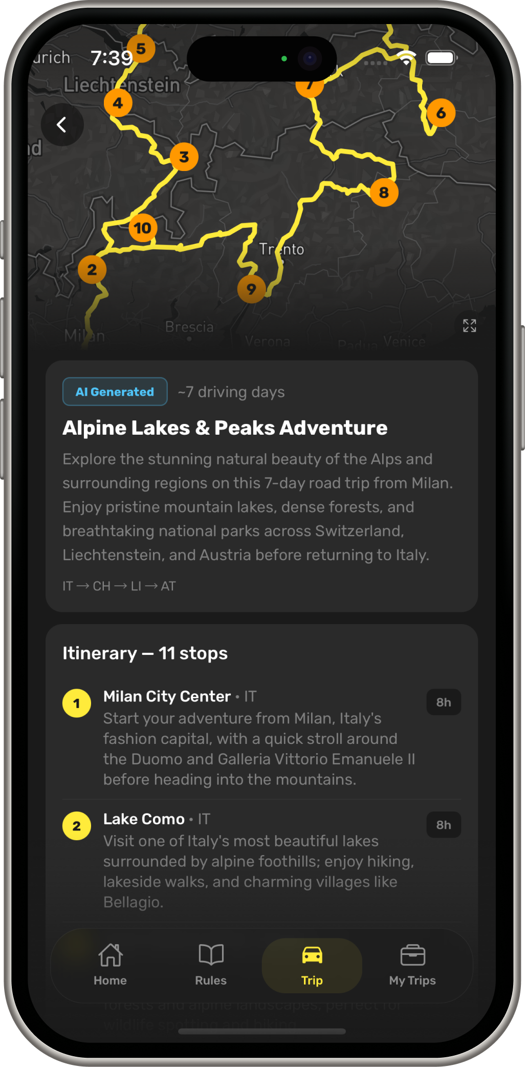 AI plans your road trip in seconds